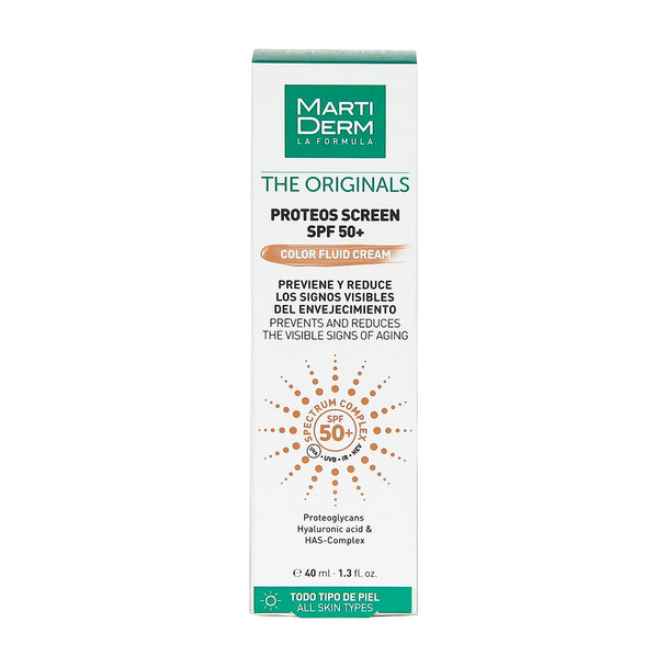 Martiderm Proteos Screen Color Fluid Cream SPF50 + 40ml Package