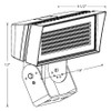 FFLEDLYTW/480/7PR Floodlights 15978/25291/36371 Lumens FFLED Large 3000K 480V Trunnion