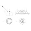 GF4 4" Recessed Floating Gimbal 12W 850LM 90 CRI 5CCT Triac 120V