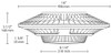 GLED26NW Garage Lights 3189 Lumens GLED 26W 4000K White