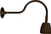 GN1LED26NRBWN Decorative 1570 Lumens Gooseneck 26W 4000K 24 Inches Arm Rectangular