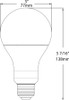 A21-16-E26-840-ND LED Bulb A21 16W 100EQ 1600LM E26 CRI80 4000K Non-dim