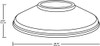 GSSTW Decorative Straight Shade For GNLED Gooseneck White