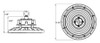 H17/480 Round Highbay 150W 5000K 480V