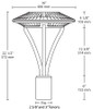 ALED5T26YW/480/D10 Area Lights 3295 Lumens ALED Type V 26W 3000K 480V Pole Mount