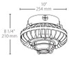 HAZPLED42CF-DG Hazardous Lighting 3578 Lumens Hazpled 42W Clear Flat Lens Die