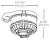 HAZSLED80F-DG/D10 Hazardous Lighting 6056 Lumens HAZSLED80F 80W 0-10V Dimming