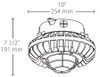 HAZXLED80FF-G/D10 Hazardous Lighting 5924 Lumens HAZXLED80FF 80W 0-10V Dimming