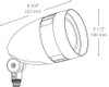 HBLED18NA Landscape 2665 Lumens HBLED With Flood Reflector 18W 4000K Bronze