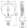 HID-70-EX39-840-BYP-ADJ HID Replacements 10500 Lumens HID 70W Base EX39 80CRI 4000K Ballast