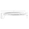 ALEDM2TYW/7PR ALED 78-90-150W T2 3000K Warm Arm 7PIN Recept White