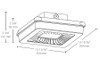 PRT42YW/480/PCS4 Garage Lights 4959 Lumens Dim Porto 42W 5000K Bronze 3000K White