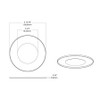 PUCKFA-TRIM-4R-BRS Surface Flush Mounts Wafer Accessory Bronze Trim For 4IN Wafer