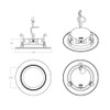 R34-4B Economy Retrofit 4" 7.5W 700 Lm Round E26 CRI90 120V 5CCT White