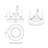 R6R149FA120WS Dl Res 6" Round 14W 1200LM E26 92CRI 5CCT 120V Smooth