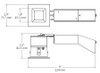 RDLED2S8-30YHC-TLS Recessed Downlights 566 Lumens RDLED2S8 2 Inch Square 8W 30 Degree