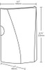 SLIM12YW/PC2 Wall Packs 1915 Lumens Slim 12W 277V Photocell White