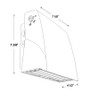 SLIM17FA15ADJ Wall Packs 1761/1904/1852 Lumens Slim 15W Adjustable 3000/4000/5000K