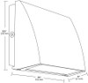 SLIM57YW Slim Wallpack 57W Warm LED 120 To 277V White WP2
