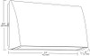 SLIM62/480/PCS4 Slim Wallpack 62W Cool LED 480V PCS Bz WP3