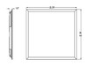 T34FAHE-2X2/E Panels T34 2X2 High-eficiency Field Adjustable 30/23/17W 5000K/4000K/3500K