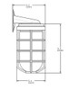 VBR200P-B Vaporproof Vbr 200 Wall Bracket Black With Perma Globe