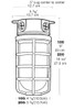 VX100DG Vaporproof 100W Ceiling 4 Inches Box 1/2 Inch Nps Globeglobe