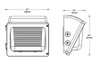 W34-30L/PCU Wall Packs 3604 Lumens W34 30W 80CRI 5000K 120V-277V 0-10V Dimming