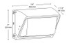 WP2LED49L-740WU/MVS Wall Packs 5084 Lumens WP2 34W 4900 Lumens 70 CRI 120V-277V Microwave