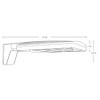 ALEDS3TN/7PR ALED 40-60-80W T3 4000K Neutral Arm 7PIN Recept Bronze