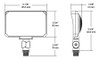 X34-35L/277 Floodlights 4519 Lumens X34 35W Knuckle Mount 80CRI 5000K Bronze