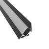 NATL-C28B 4-FT Corner Channel Black (plastic Diffuser And End Caps Included)