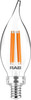 BA11-3-E12-927-F-C Decorative 300 Lumens BA11 3W Base E12 90CRI 2700K Filament Clear