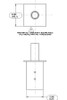BAD6 Poles Pole Adaptor For 2 3/8 Tenon To 6 Inches Square Pole
