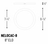 NELOCAC-8RP930W Line Drawing