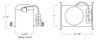 NHIC-6G24ATFL 6" CFL IC AT New Construction Housing Max 13-26W GU24 Line Drawing