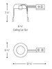 NHRIC-17QAT 6" Line Voltage IC AT Remodel Housing Line Drawing