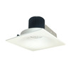 NIO-4SNBCDXMPW 4" Iolite LED Square Bullnose 800LM / 14W Comfort Dim Matte Powder
