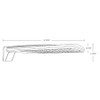 ALEDXLAT/7PR ALED 300-345-385W At 5000K Cool Arm 7PIN Recept Bronze