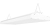 ARBAY3-215/480/SP10 Aerobay 3FT 215W 5000K 480V Dimmable 10KV Sp White