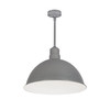 NRLM-16ST3835GMWLE4/72 16" Rlm 72" Stem Mounted LED Shade 3800LM 3500K Gun Metal/white
