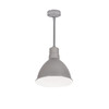 NRLM-8ST1835GMWLE4/96 8" Rlm 96" Stem Mounted LED Shade 2200LM 3500K Gun Metal/white