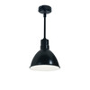 NRLM-8ST1840BWLE4/36 8" Rlm 36" Stem Mounted LED Shade 2200LM 4000K Black/white 120V