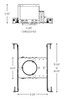 NSIC-4LMRAT 4" Max. Adjustability LED Dedicated IC Air-tight New Construction Line Drawing