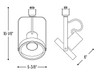 NTH-108W/A Gimbal PAR38 White