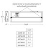 NUDTW-8842/23345WH 42" Ledur Tunable White LED Undercabinet 2700/3000/3500/4000/5000K Line Drawing