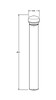 BDLEDR24Y Bollard Dome 42" 24W LED Warm 90 DEG Bronze