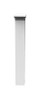BLED18NW LED Square Bollard 42" 18W Neutral 3X6W 90 DEG White