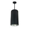 NYLS2-6P25140MDBB3 6" Cyl Pendant 2500L 40K Ref. Medium. Diff/blk Flange 120V TRIAC/ELV