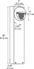 BLEDR5-36N Landscape 159 Lumens BLED 36 Inches Round 5W 4000K Bronze